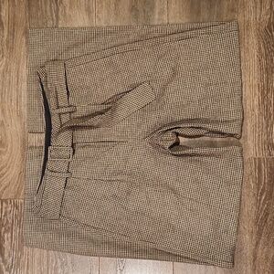 ❤️ BANANA REPUBLIC HIGH RISE WIDE LEG PLEATED PLAID WOOL PANTS, 8 (29)